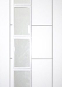 Internal White Primed Vancouver 4L (OBSCURE GLASS) Door